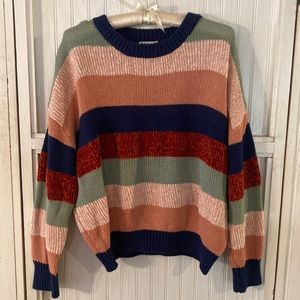 Warm & Cozy - Multi-Colored Sweater - Medium